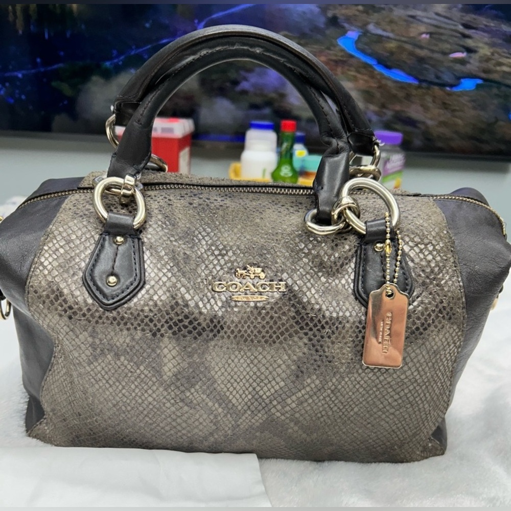 Coach Snakeskin Satchel